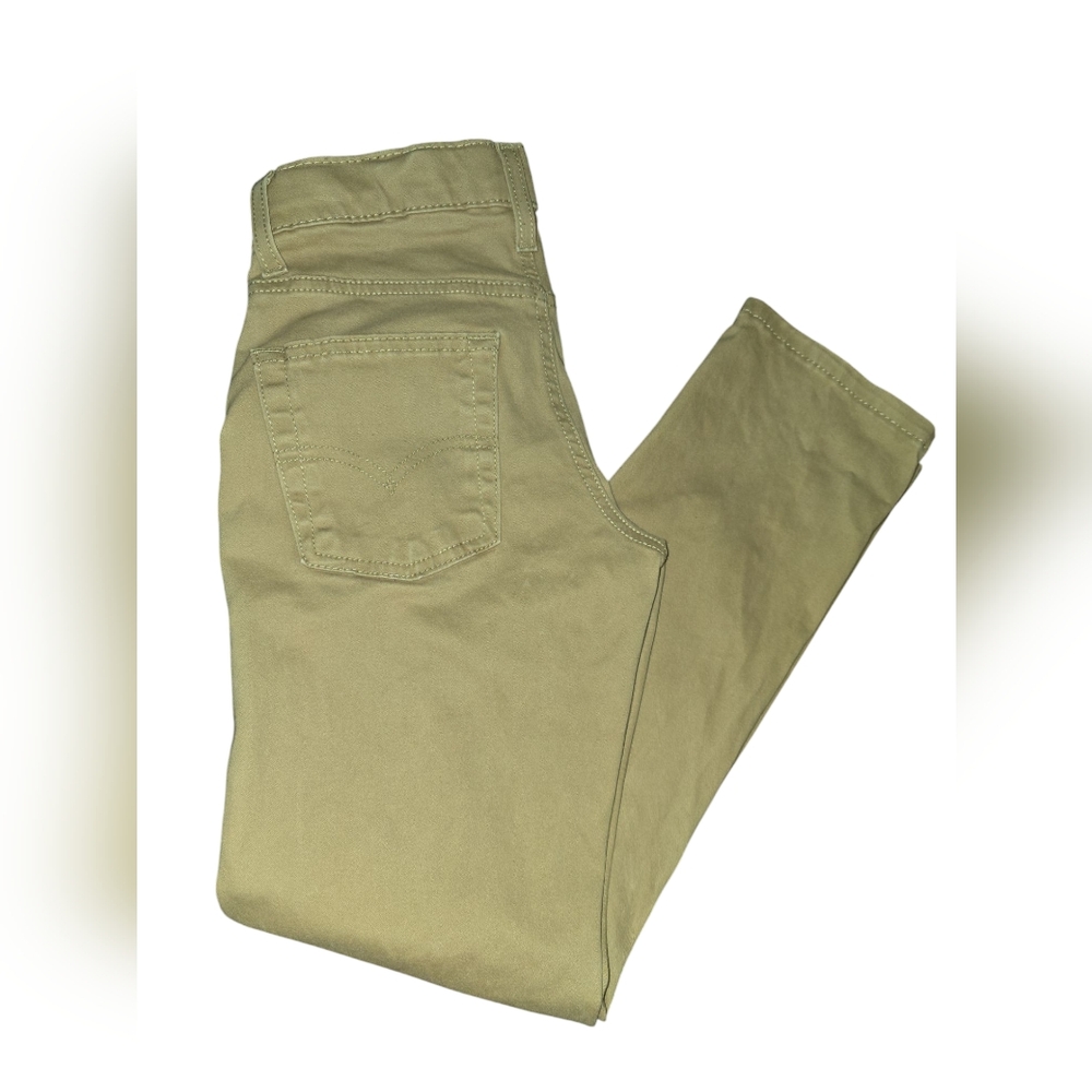Levi's 511 Slim Boys Sz Reg 10 25x26 Denim Beige Jeans Causal